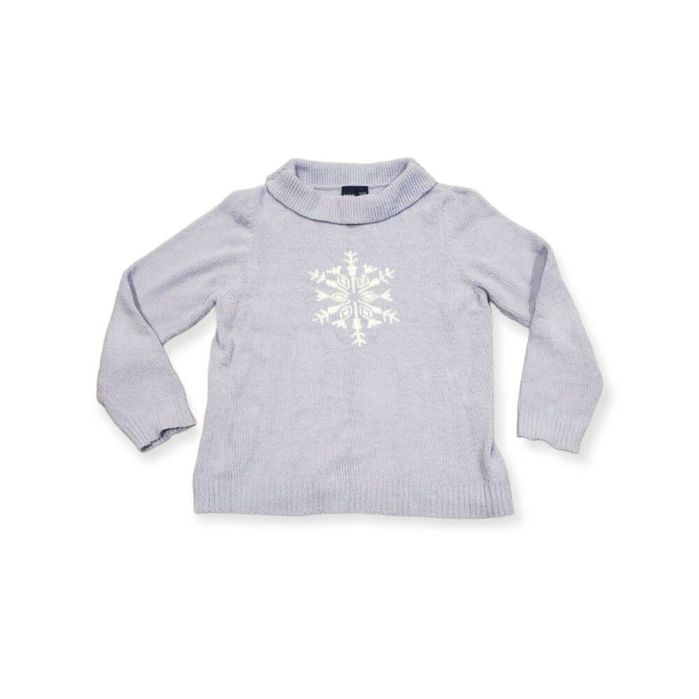 Basic Editions Winter Snowflake Polyester Sweater | Size Extra Large